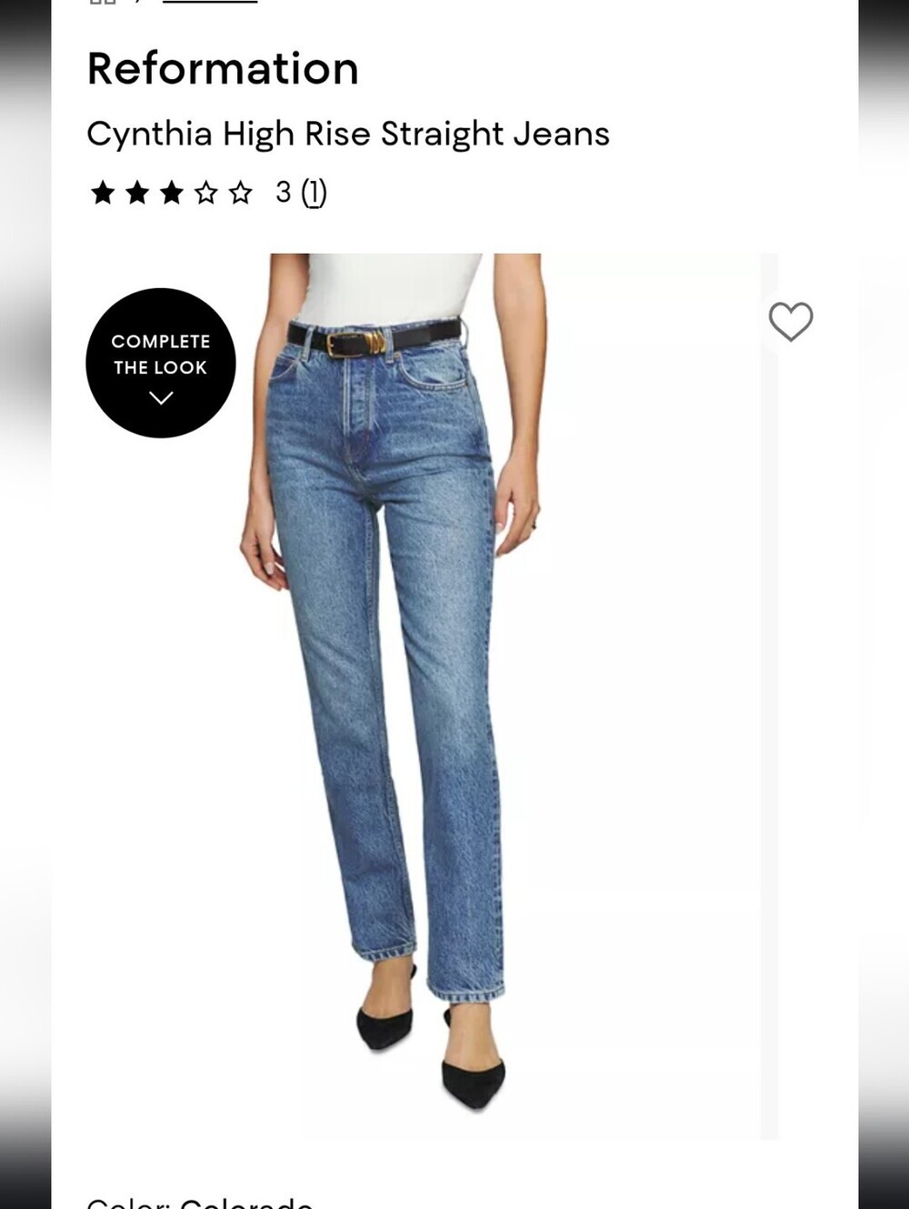 Reformation jeans